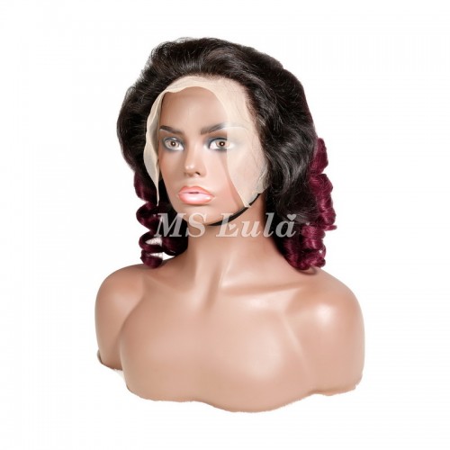 1B/99J Ombre Color Loose Wave 13x4 Lace Front Wigs | Human Hair Wig | Lace Front